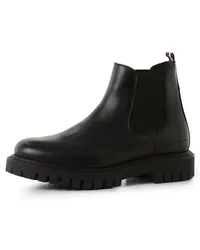 Tommy Hilfiger Chelsea Boots aus Leder Schwarz