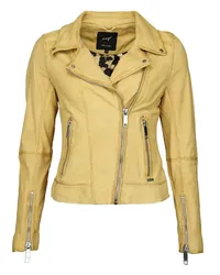 Maze Lederjacke Gelb