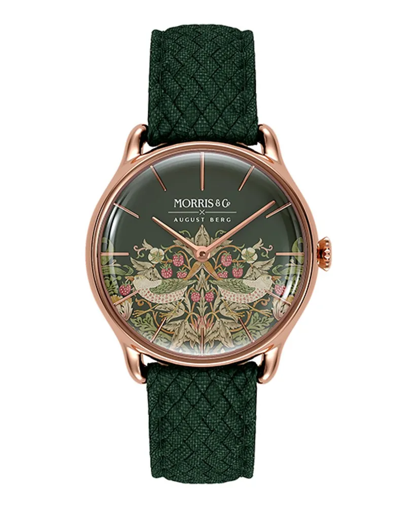 August Berg Armbanduhr Morris & Co Grün