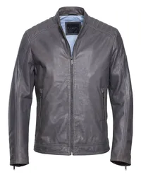 Bugatti Lederjacke Grau