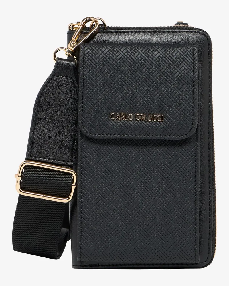 Carlo Colucci Handytasche Schwarz