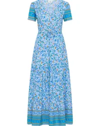 Usha Maxikleid mit Blumenprint Mehrfarbig