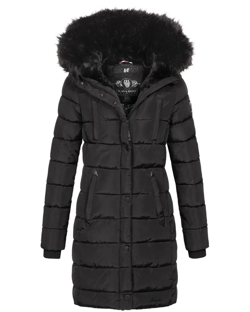 NAVAHOO Winterjacke Schwarz