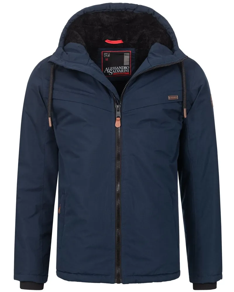 Alessandro Salvarini Winterjacke Blau