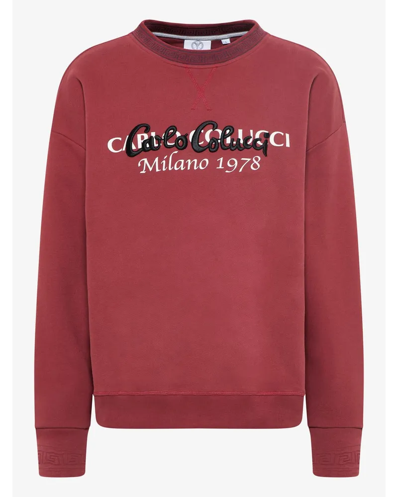 Carlo Colucci Sweatshirt Rot