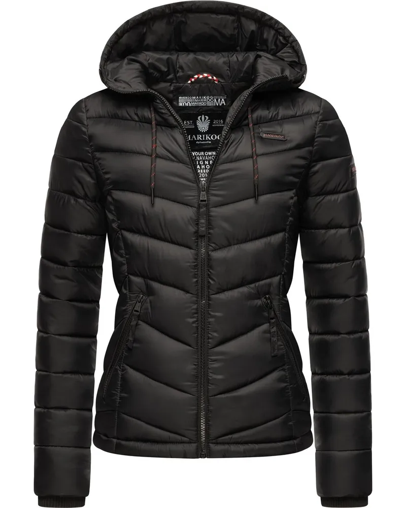 Marikoo Steppjacke Schwarz