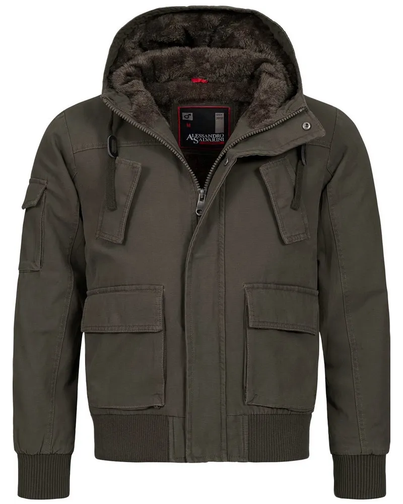 Alessandro Salvarini Winterjacke Grau