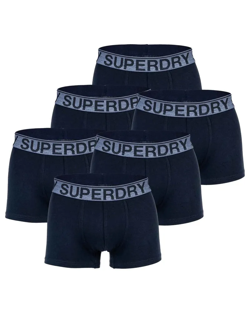 Superdry. Boxershort 6er Pack Blau