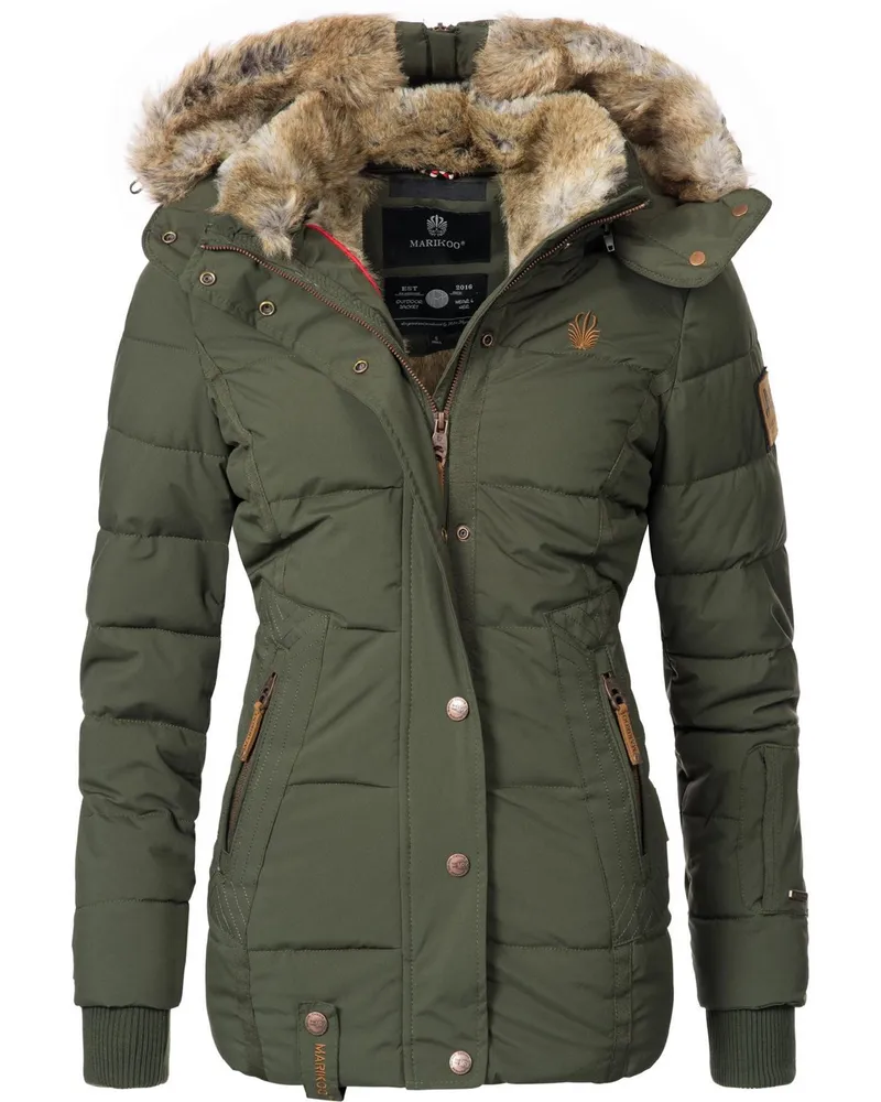 Marikoo Winterjacke Grün