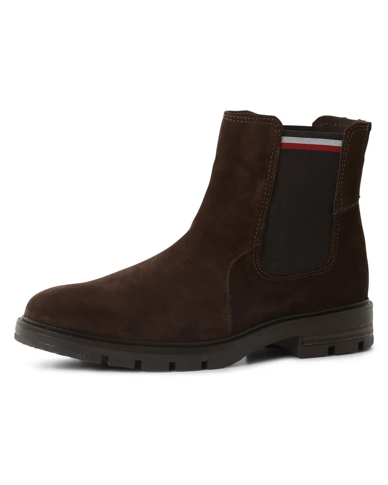 Tommy Hilfiger Boots aus Leder Braun