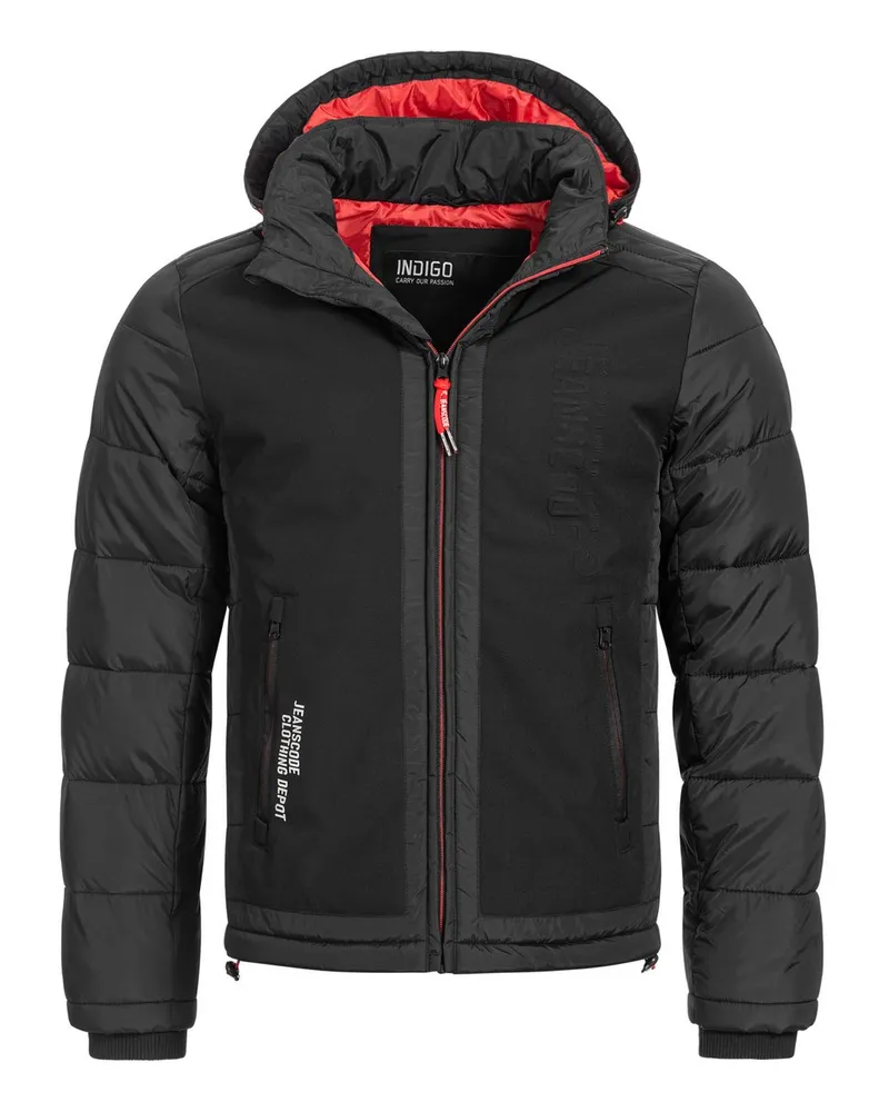 Indicode Winterjacke Schwarz