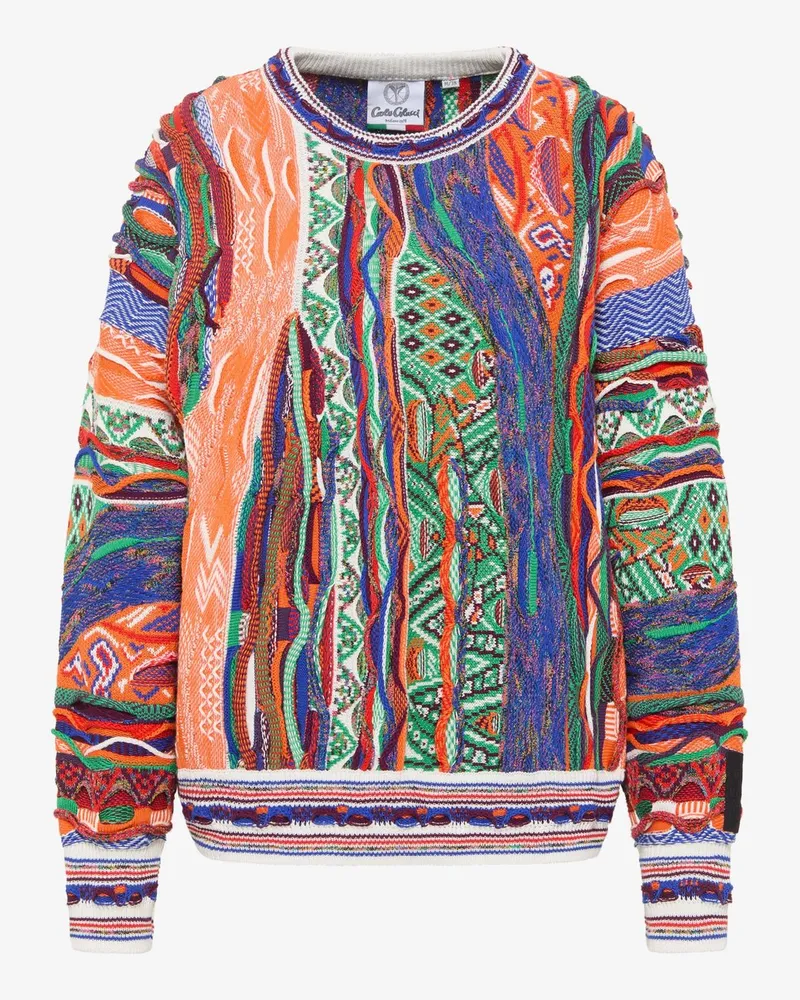 Carlo Colucci Jacquardpullover Orange