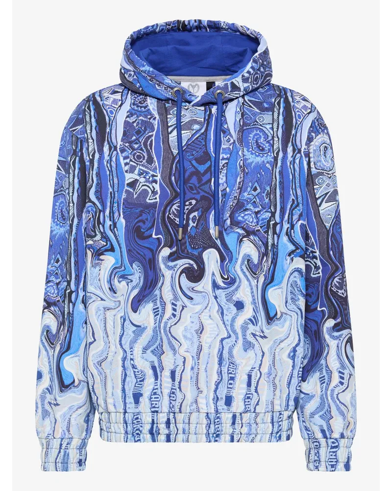 Carlo Colucci Kapuzenpullover Blau