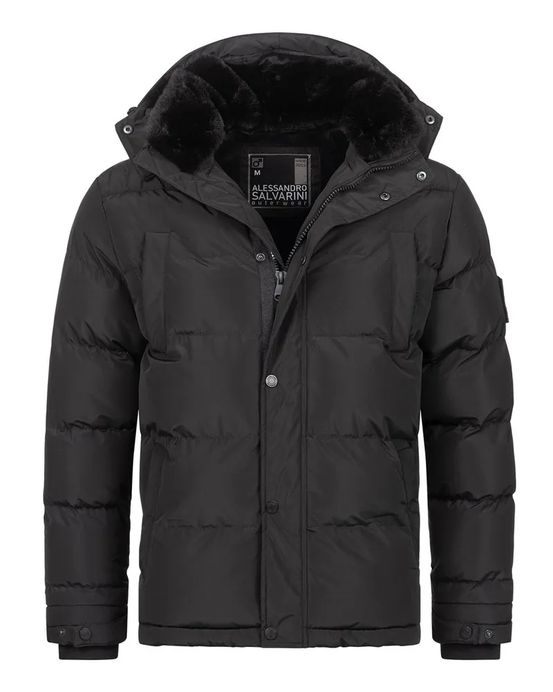 Alessandro Salvarini Winterjacke Schwarz