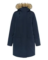 DreiMaster Winterparka mit Kunstfell Blau