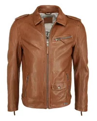 Mustang Lederjacke Braun