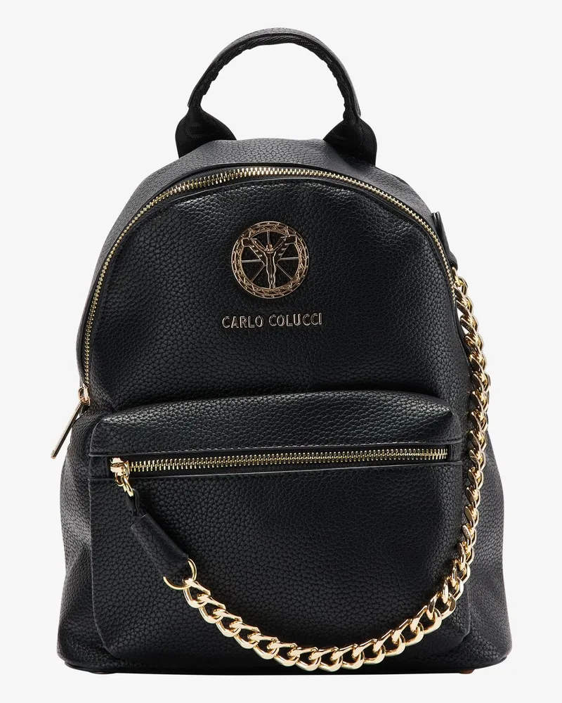 Carlo Colucci Cityrucksack Schwarz