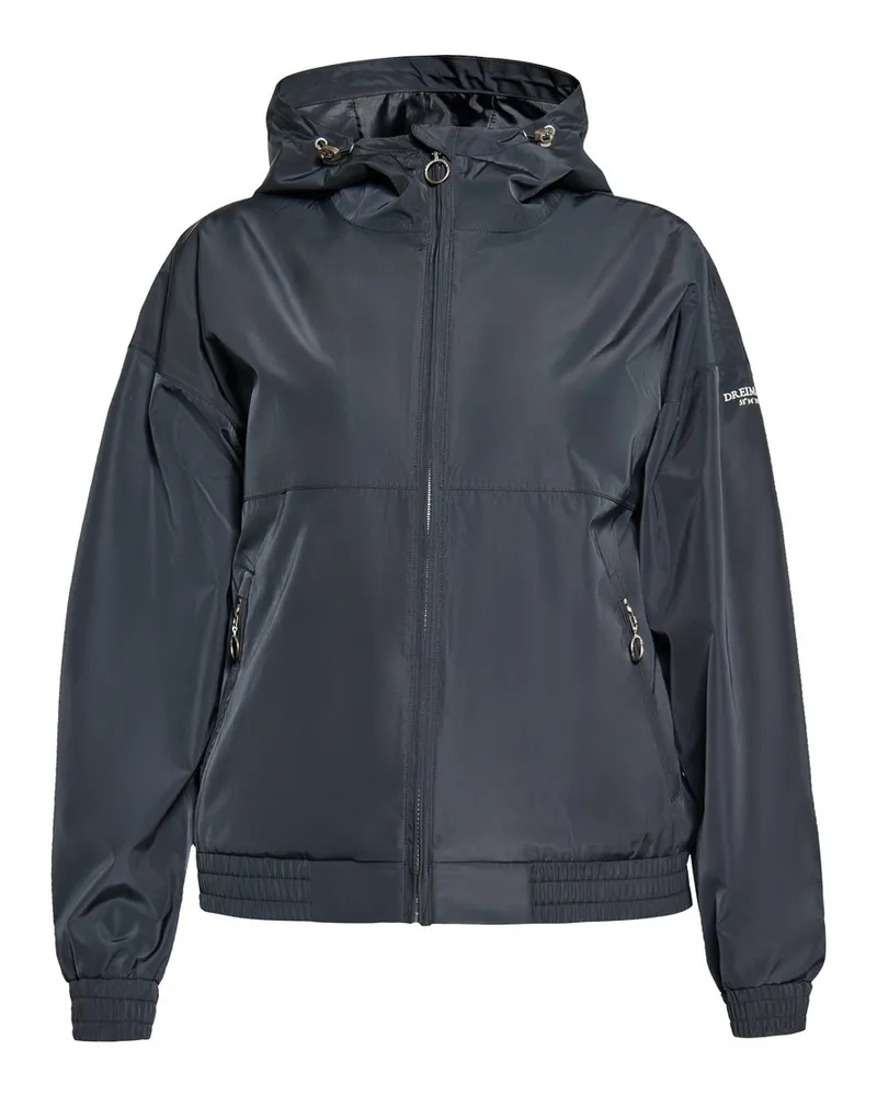 DreiMaster Regenjacke aus recycelten Materialien Schwarz