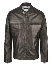 Bugatti Lederjacke Schwarz