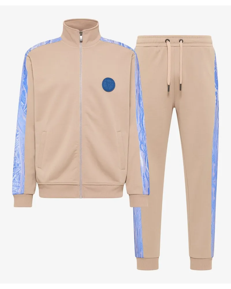 Carlo Colucci Tracksuit mit Sweatjacke Beige