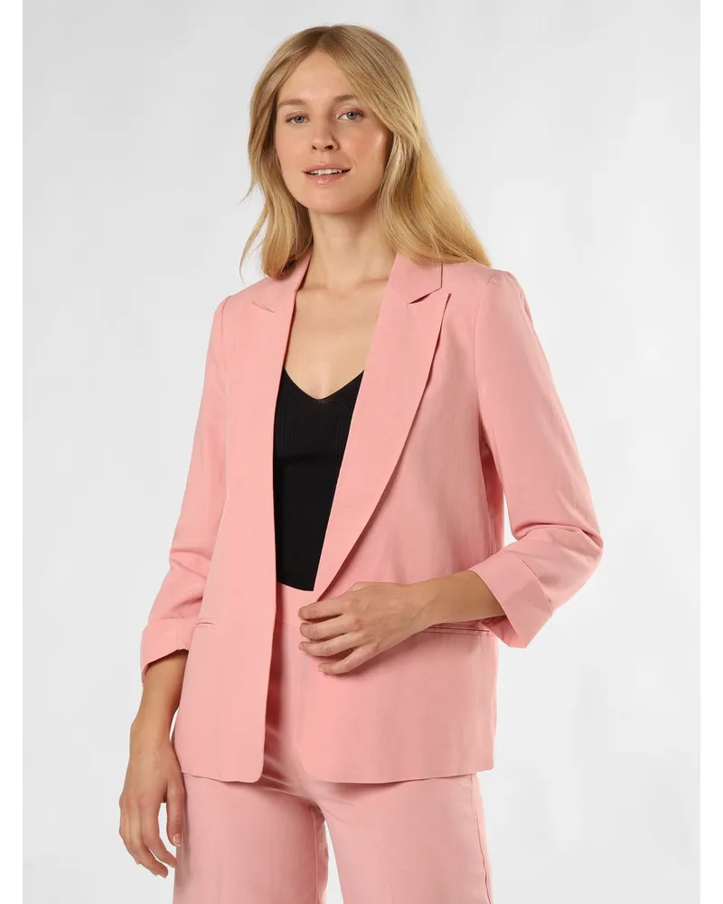 ZERO Blazer mit Leinen-Anteil Rosa