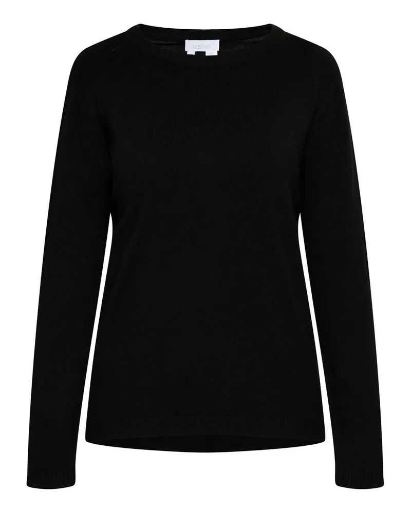 Usha Strick Pullover Schwarz