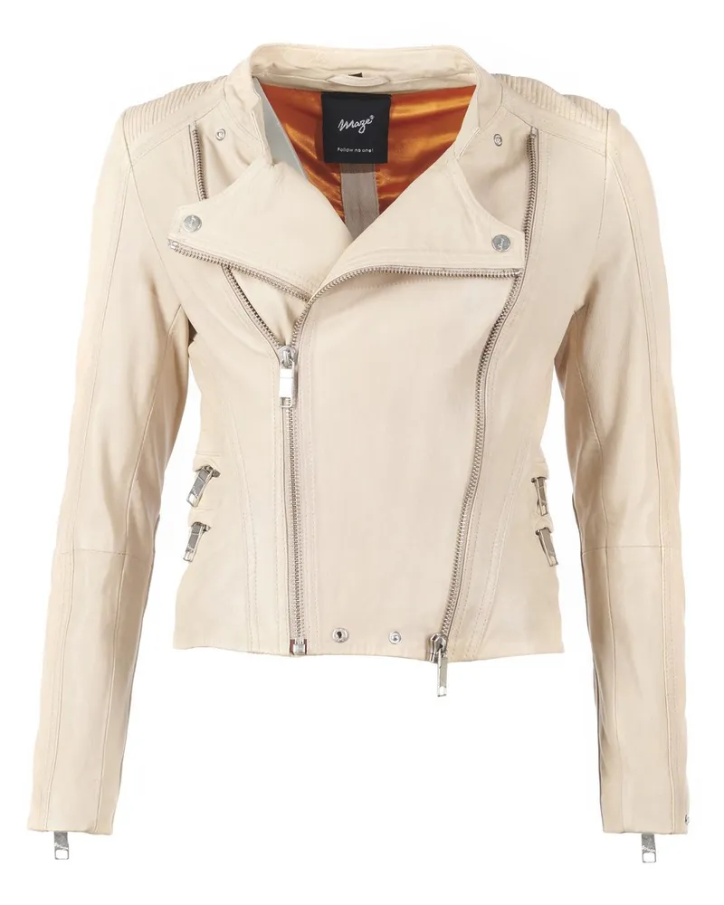 Maze Lederjacke Beige