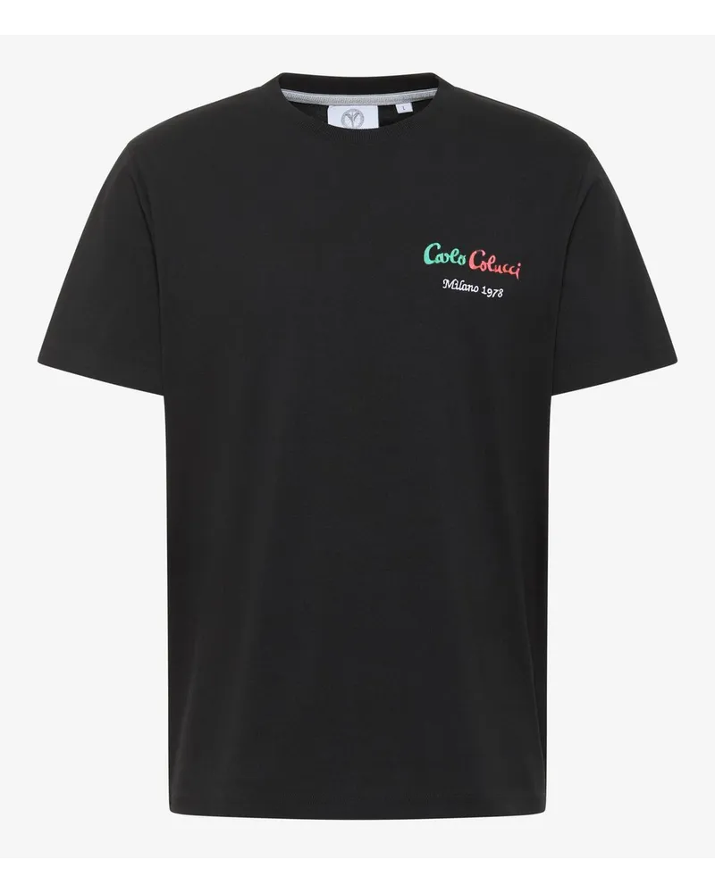 Carlo Colucci T-Shirt Schwarz