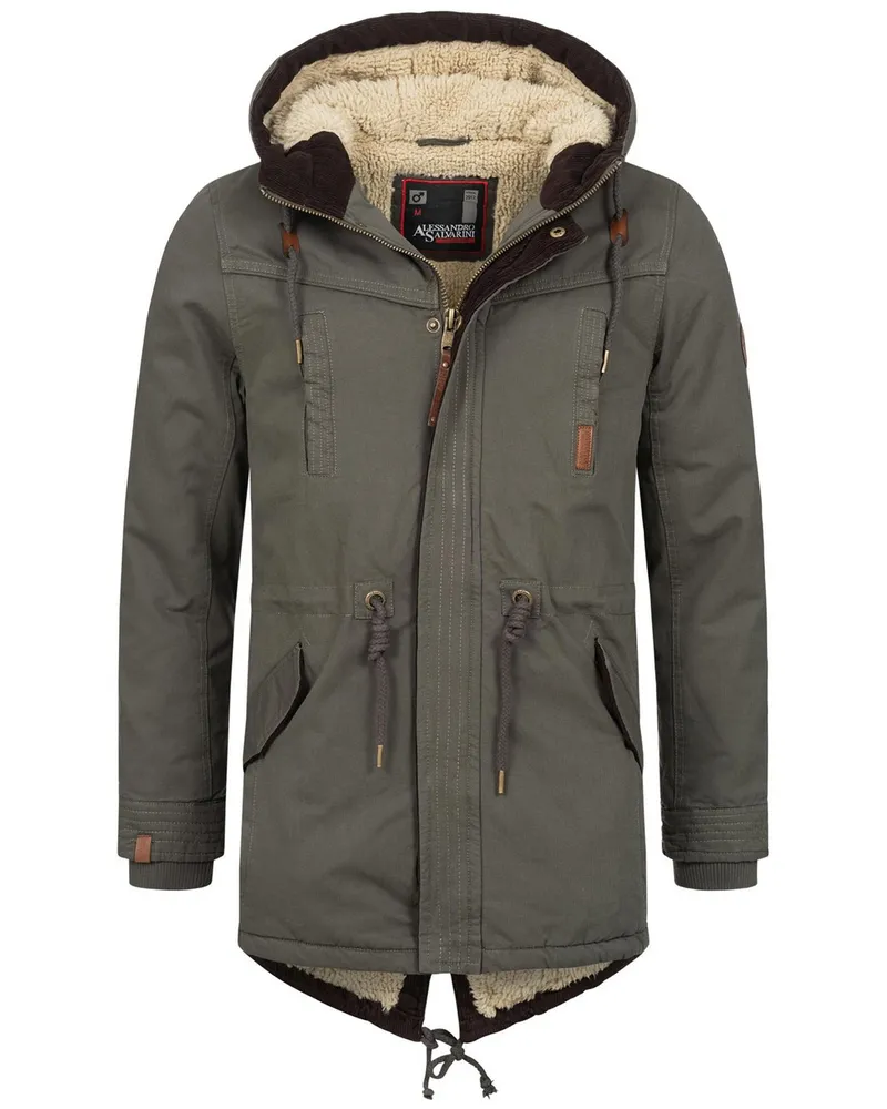 Alessandro Salvarini Winterjacke Grau