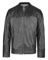 Bugatti Lederjacke Schwarz