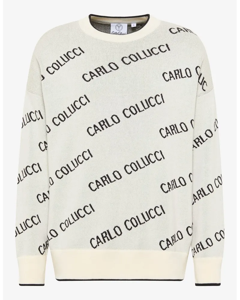 Carlo Colucci Strickpullover Weiß