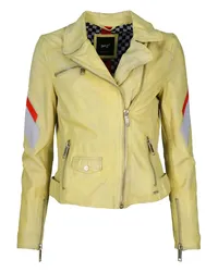 Maze Lederjacke Gelb