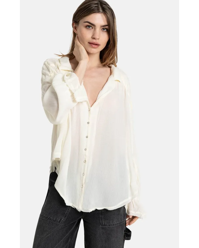 Free People Bluse Weiß