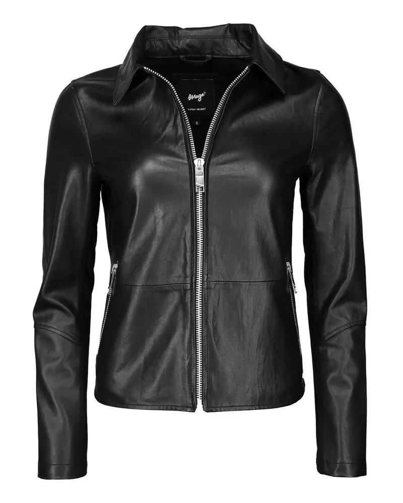 Maze Lederjacke Schwarz