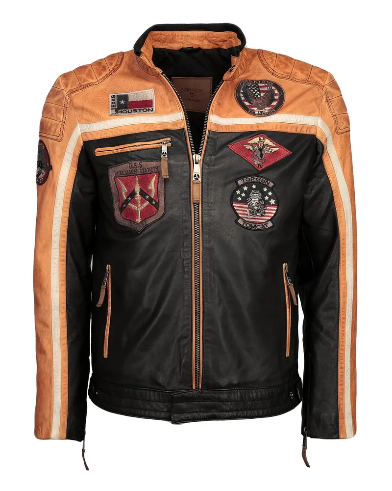 Topgun Lederjacke Mehrfarbig