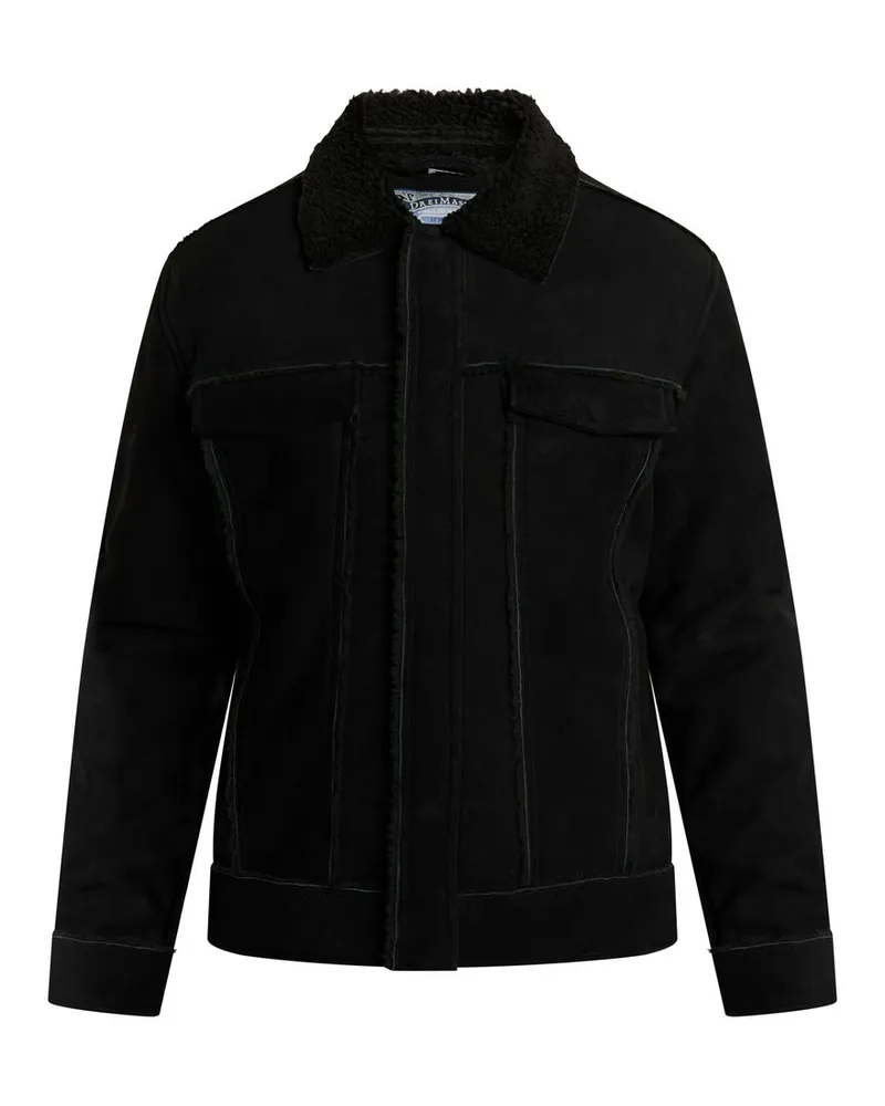 DreiMaster Wildlederjacke Schwarz