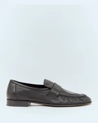 The Row Soft Loafers Black