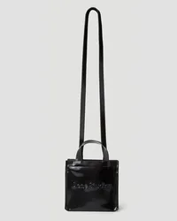 Acne Studios Logo Shopper Mini Tote Bag Black