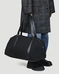 Bottega Veneta Leather Trims Duffle Bag Black