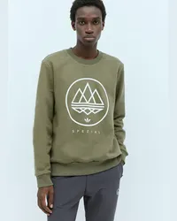 adidas Mod Trefoil Crewneck weathirt Khaki