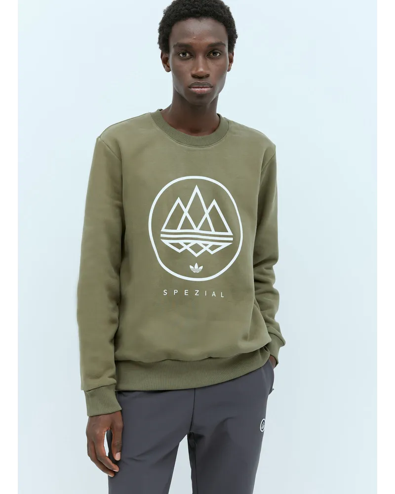 adidas Mod Trefoil Crewneck weathirt Khaki