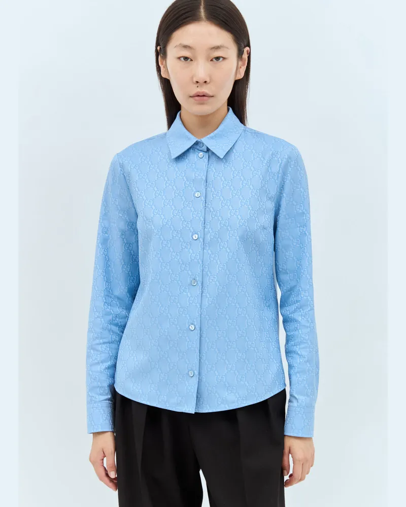 Gucci Interlocking G Shirt Blue