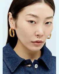 Jacquemus Les Petites Crèoles Knot Earrings Gold