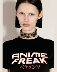 VETEMENTS Gothic Logo Choker Black