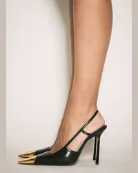 Saint Laurent Jeanne Slingback Pumps Black