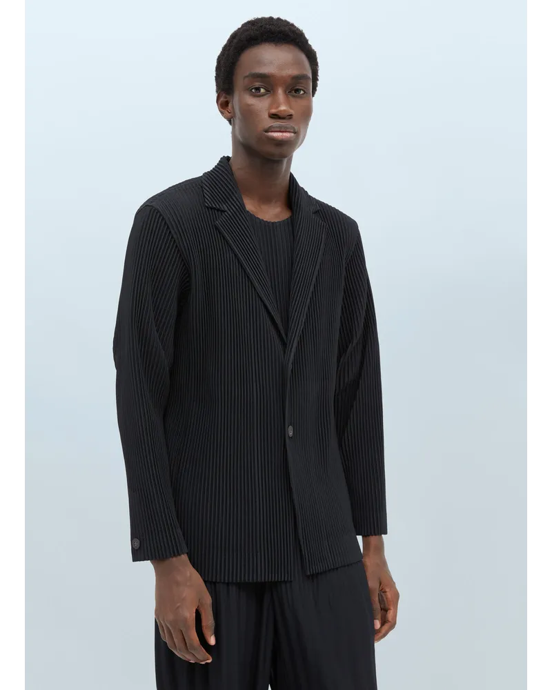 Issey Miyake Pleated Blazer Black