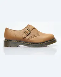 Dr.Martens 1461 Monk Buckle Leather Shoes Beige