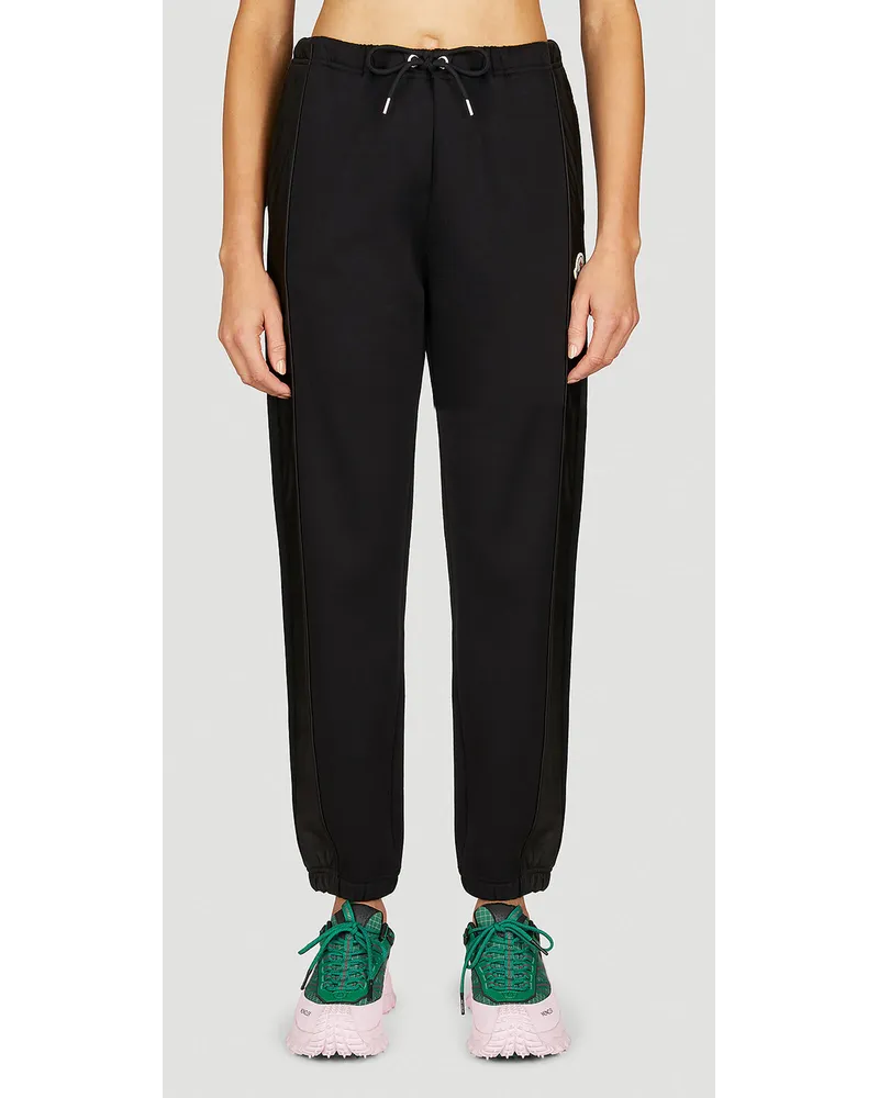 Moncler Logo Patch Track Pants Black