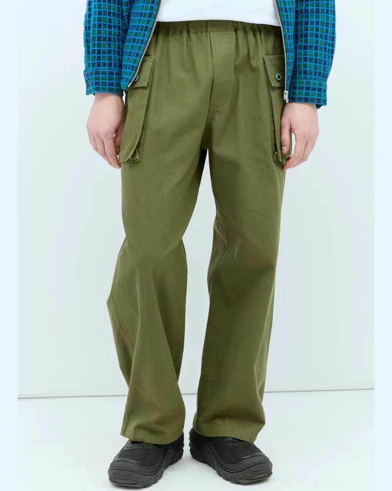 Brain Dead Jungle Cargo Pants Green