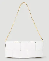 Bottega Veneta Baguette Pochette Shoulder Bag Cream